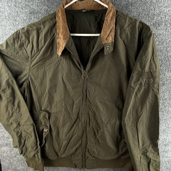 Barbour International Rectifier Harrington Green XL Steve Mcqueen Lightweight - Picture 1 of 16